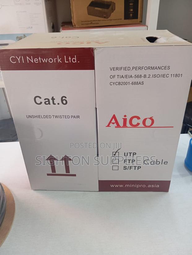 Cat 6 Aico Utp 24aw Ethernet/Lan Cable 305m