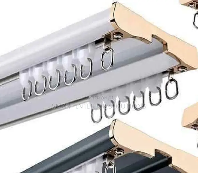 Double Curtain Rail With Sheer