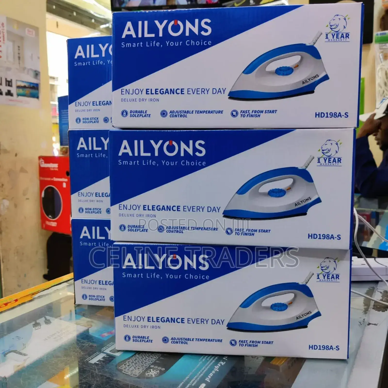 Brand New Ailyons Hd198a Dry Iron – Smooth Fast Ironing