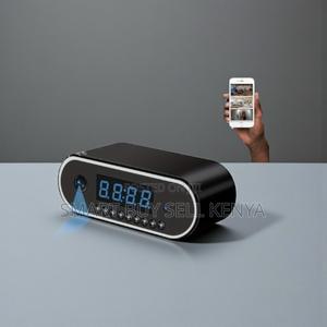 Ultra High Quality Wifi Table Clock Hidden Spy Camera - thumbnail 2