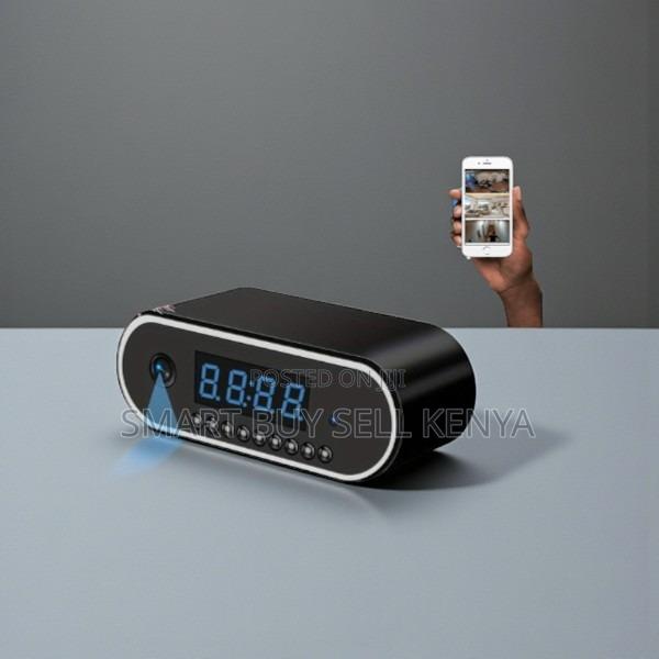 Ultra High Quality Wifi Table Clock Hidden Spy Camera