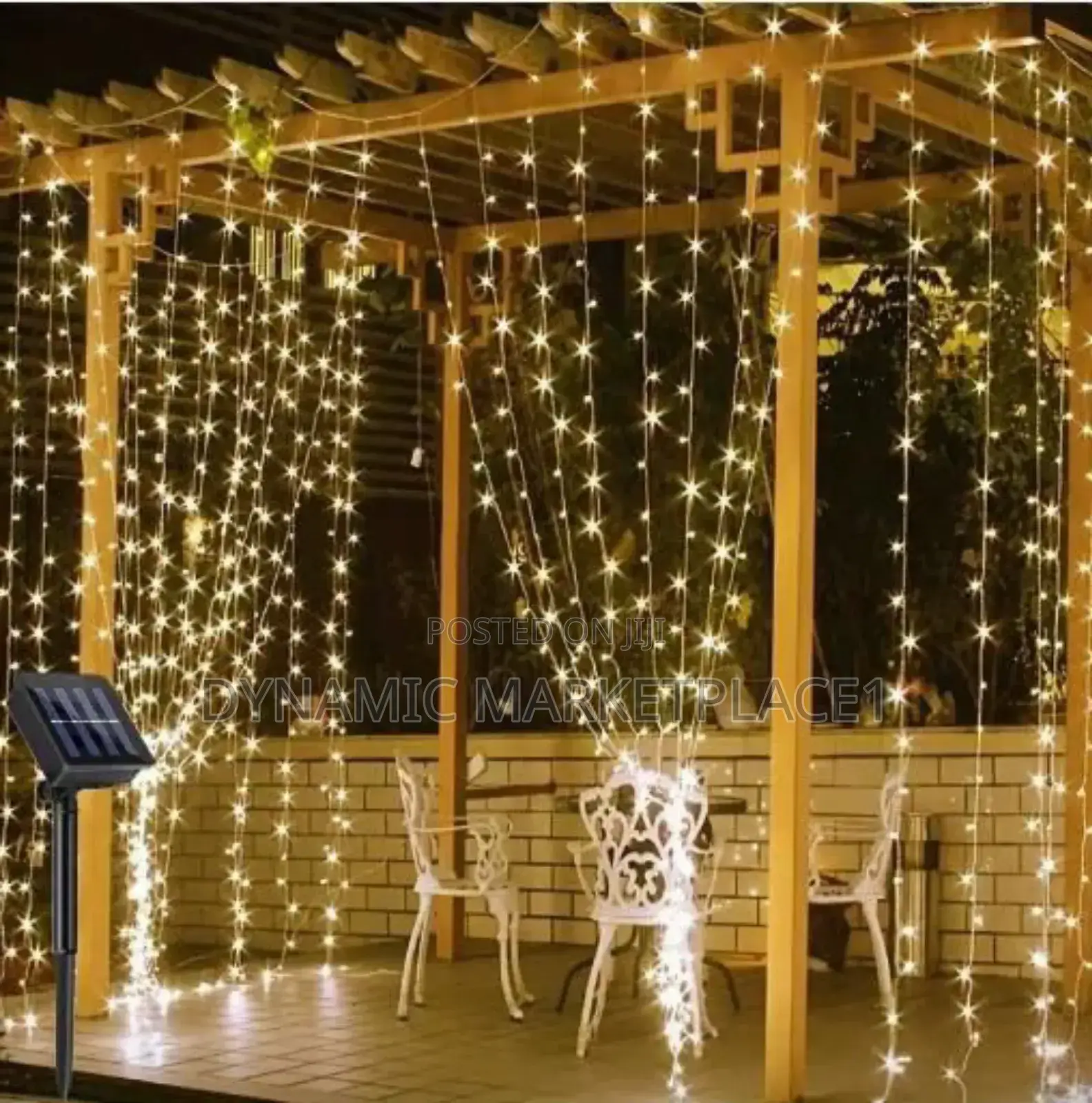 Led Waterproof Curtain String Lights - Warm White (3×3) Meters