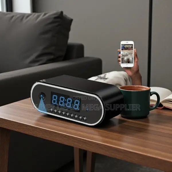 Wifi Table Clock 1080p Hd Hidden Spy Camera With Clear Night Vision