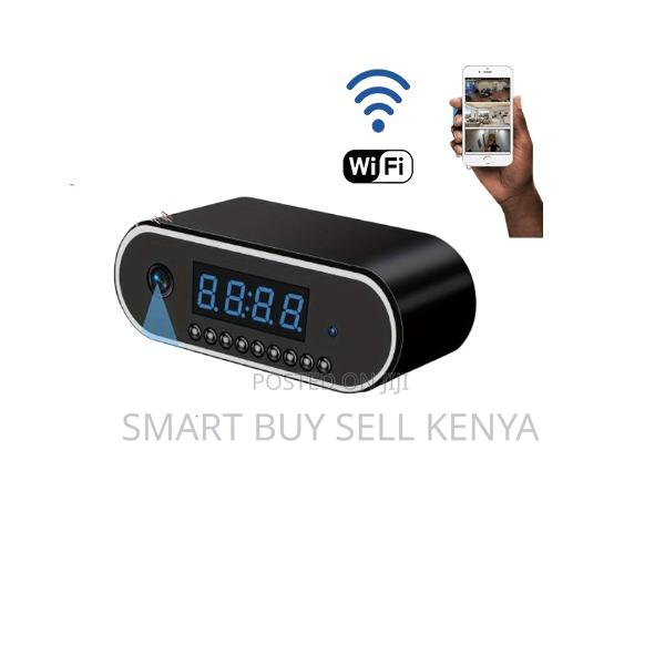 Super Quality Wifi Table Clock Hidden Spy Camera for Home Security