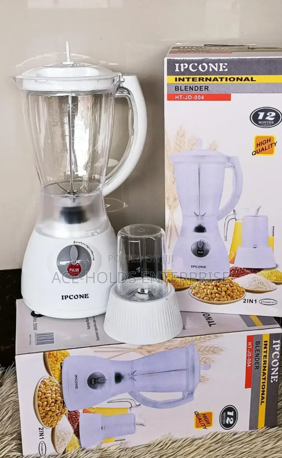 350w - 2 in 1 Ipcone Blender-Grinder, Model: Ht-Jd-004