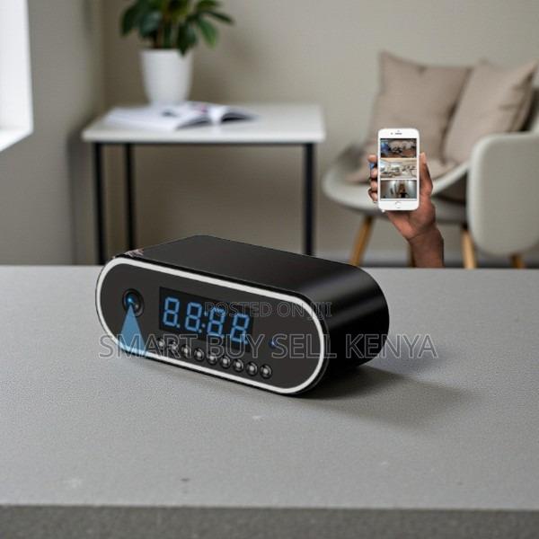 Stable Performance Ir Night Vision Wifi Table Clock Hidden Spy Camera - main view