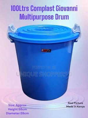 *Blue Colour* Complast Giovanni Multipurpose Drum 100ltrs. - thumbnail 2
