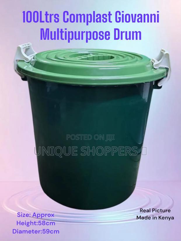 *Blue Colour* Complast Giovanni Multipurpose Drum 100ltrs. - thumbnail 3