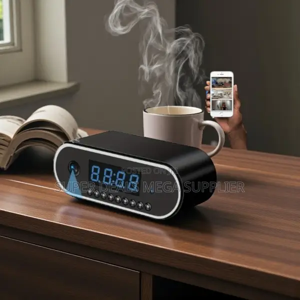Enhanced Quality Audio Recording Wifi Table Clock Hidden Spy Camera