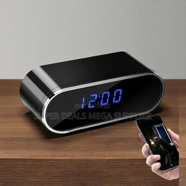 Remote Space Monitoring Wifi Table Clock Hidden Spy Camera System