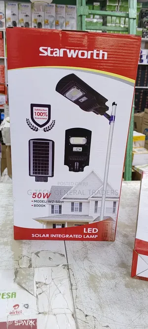 Solar Integrated All Weathered Street Light System 50w