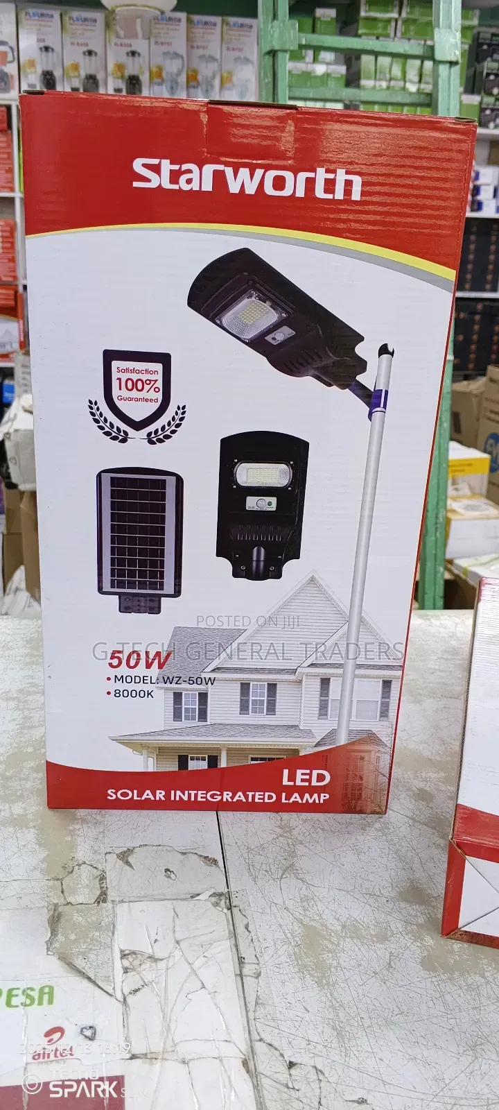 Solar Integrated All Weathered Street Light System 50w