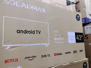 Solarmax 43" Smart Android Led Tv FHD Frameless