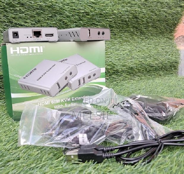 Cat5e Cat6 Rj45 Ethernet Cable Transmitter Receiver 60m Usb - main view