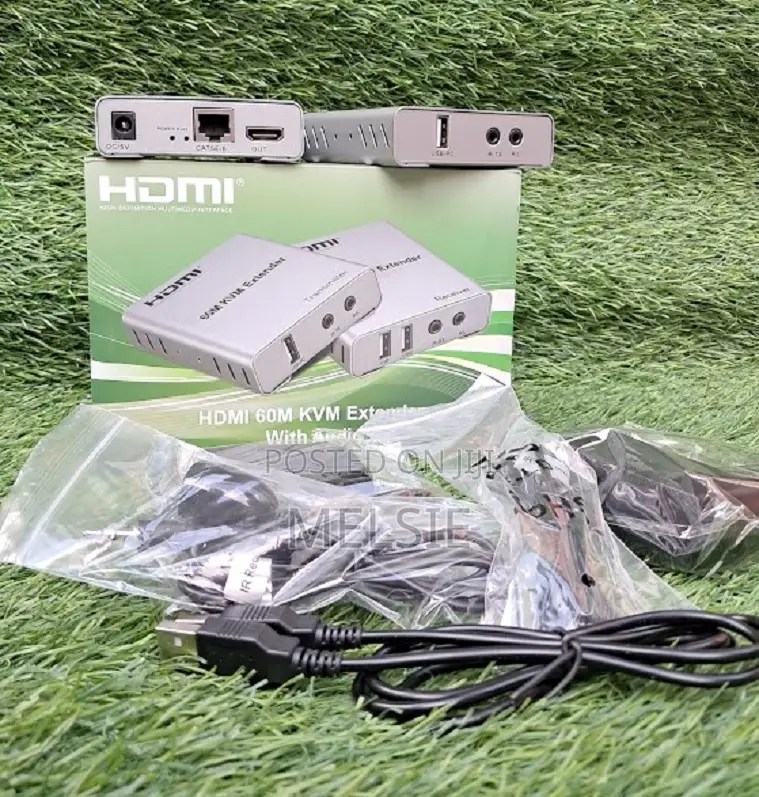 1080p R/L Audio by Cat5e Cat6 Rj45 60m Usb KVM Hdmi Extender