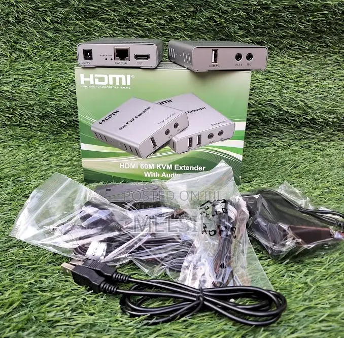 1080p R/L Audio by Cat5e Cat6 Rj45 Ethernet Cable 60m Usb KVM
