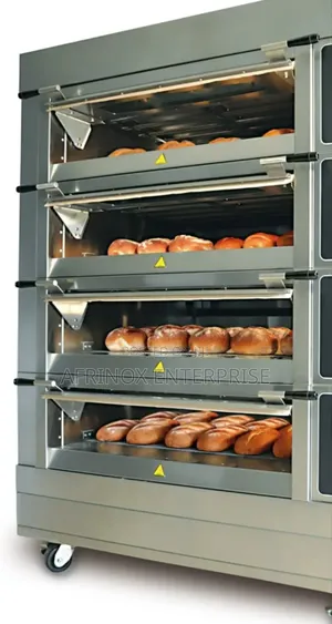Commercial Bakery Oven, 3 Deck Oven With 9 Trays, 3 Trays Per Deck