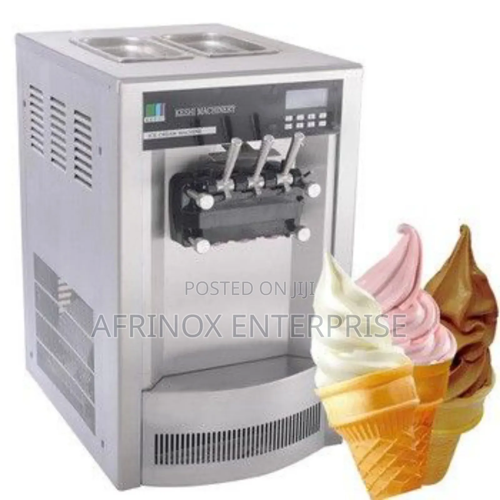  Soft Ice Cream Maker – 3 Flavours