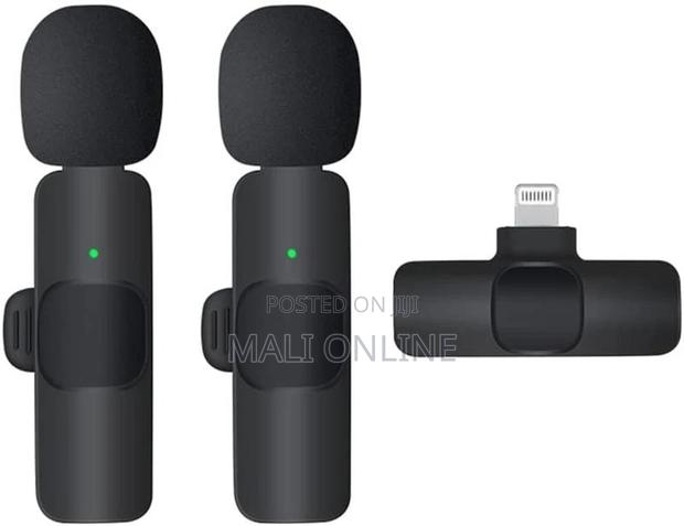 Dual Wireless Microphone 2.4g Noise Reduction Plug Play - thumbnail 2