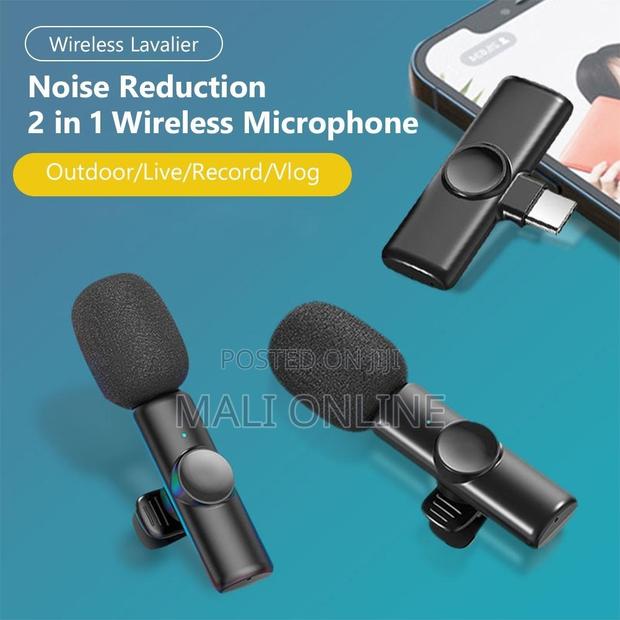 Dual Wireless Microphone 2.4g Noise Reduction Plug Play - thumbnail 5