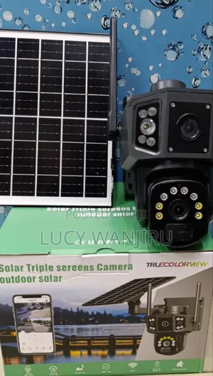 Outdoor Solar Triple Screen Camera