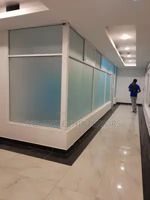 Aluminium Office Partition With Tinted Glass