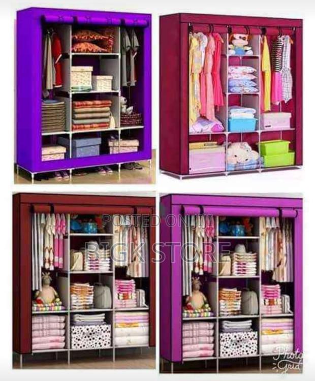 Fancy 3-Column Portable Wardrobe - main view