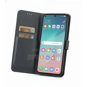 Shockproof Flip Case for Samsung A16 / a Series - Quilted Faux Leather
