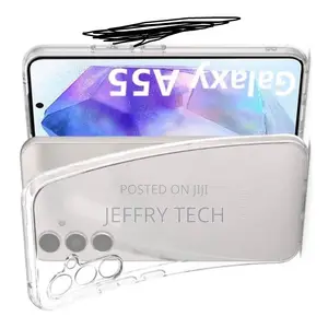 Transparent Case Compatible With Samsung Galaxy A55 + 1 Shockpro