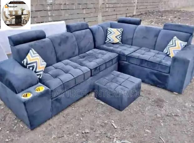 6 Seater L-Shaped Sofa - thumbnail 3