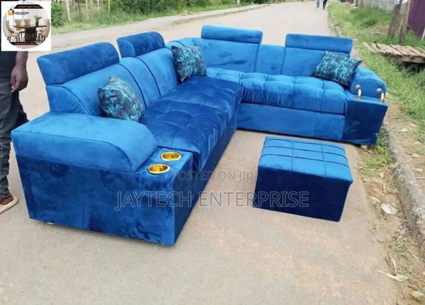 6 Seater L-Shaped Sofa - main view