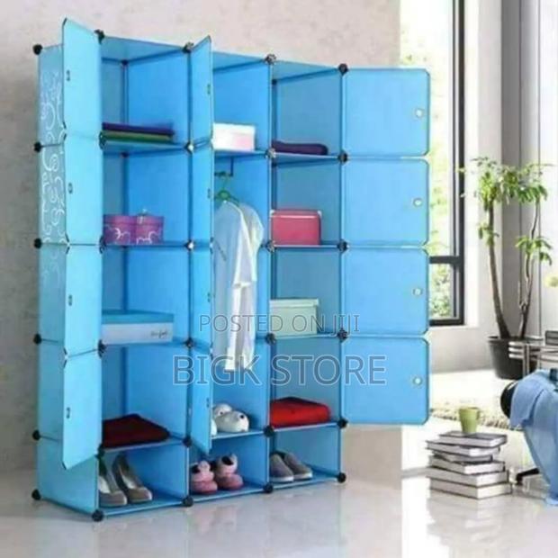 3 Columns Plastic Wardrobe - main view