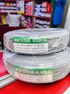 Matstar 1.5mm Twin Earth Electrical Cable – 90m Roll