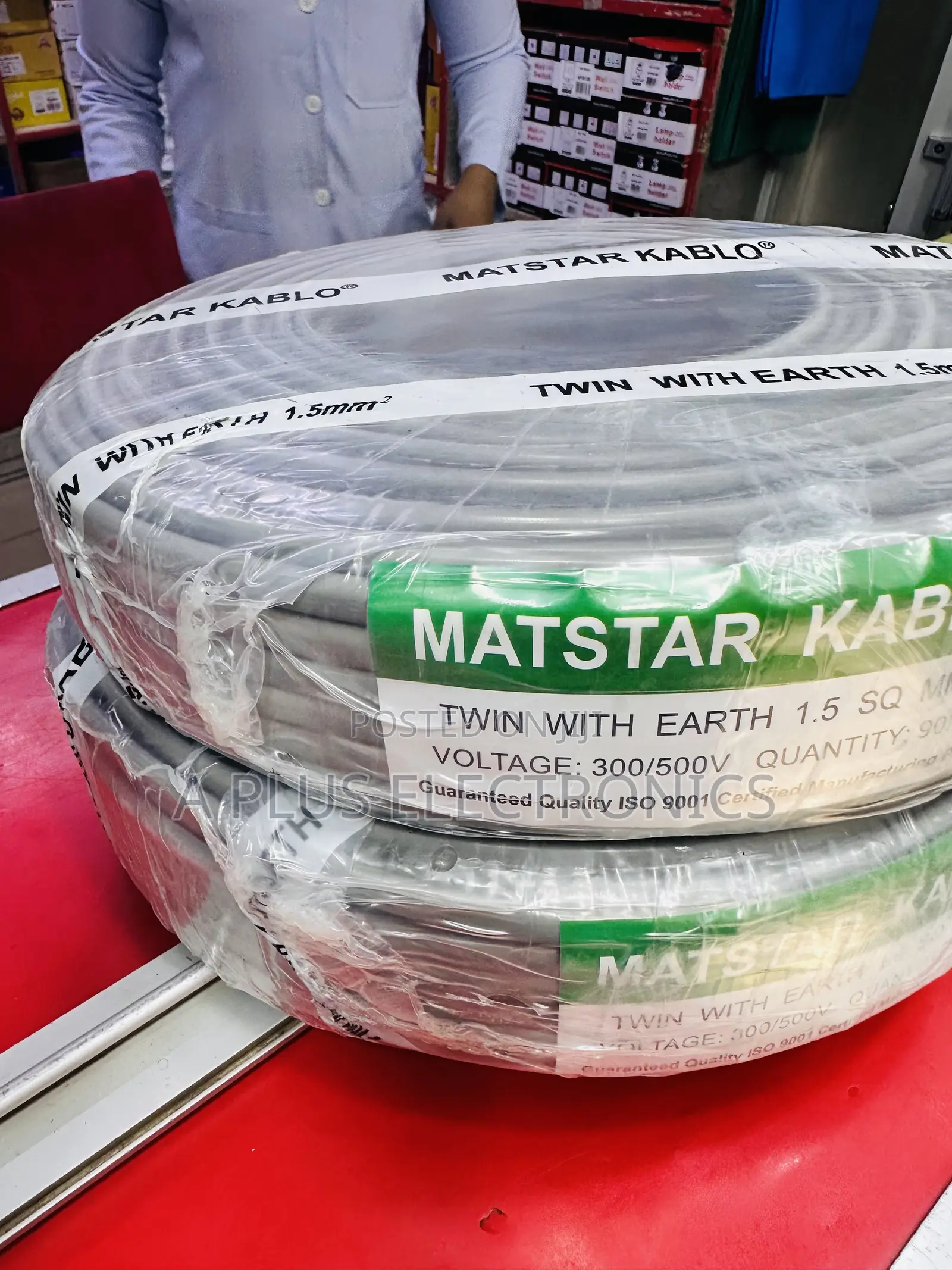 Matstar Copper 1.5mm Twin + Earth Wire | 90m Coil
