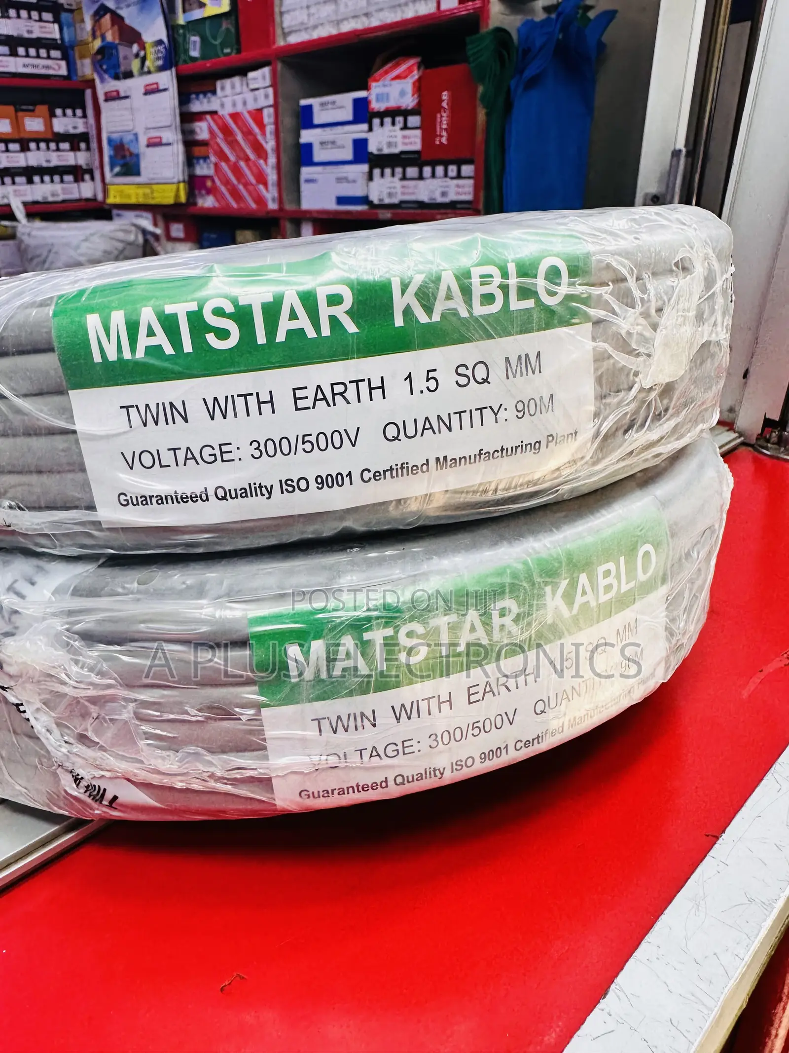 Matstar 1.5mm Standard Twin Earth Cable for Wiring – 90m