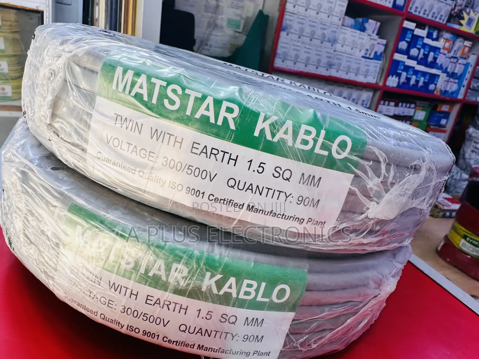 Matstar 1.5mm Twe Earth Copper House Wiring Cable Strong Reliable–90m