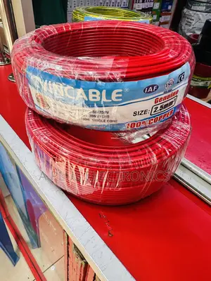 High-Quality Red Evincable 2.5mm Single Electric Wire for Wiring – 90m