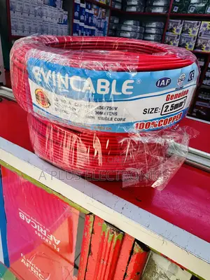 Red Evincable 2.5mm Single Electrical Installation Cable–Full Roll 90m