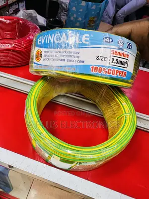 Durable Single Electric Wire 2.5mm2 – 90m Green/Yellow
