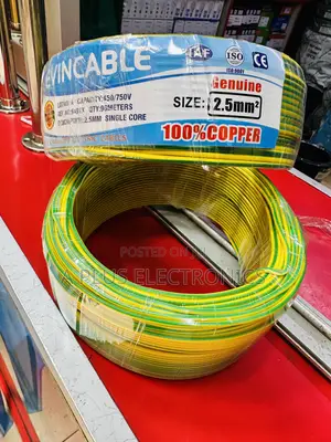 90m Evincable Green-Yellow 2.5mm2 Electric Wire – Safe Strong!