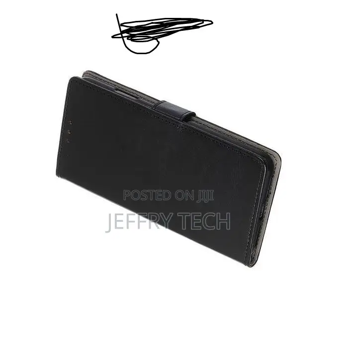 Leather Flip Case Compatible With Samsung Note 9 - Black