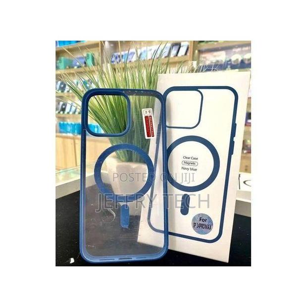 Transparent Magsafe Case Compatible With iPhone 14 Pro - Blue - main view