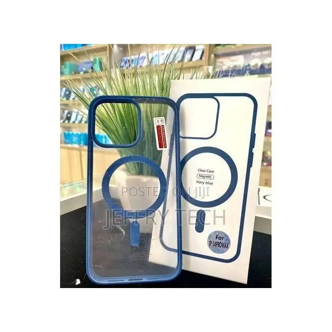 Transparent Magsafe Case Compatible With iPhone 14 Pro - Blue