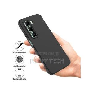 Silicone Case Compatible With Infinix Hot 50 5g - Black - thumbnail 2