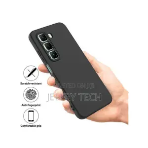 Silicone Case Compatible With Infinix Hot 50 5g - Black