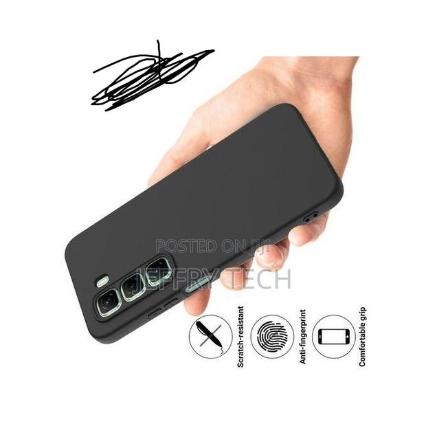 Silicone Case Compatible With Infinix Hot 50 5g - Black - thumbnail 3