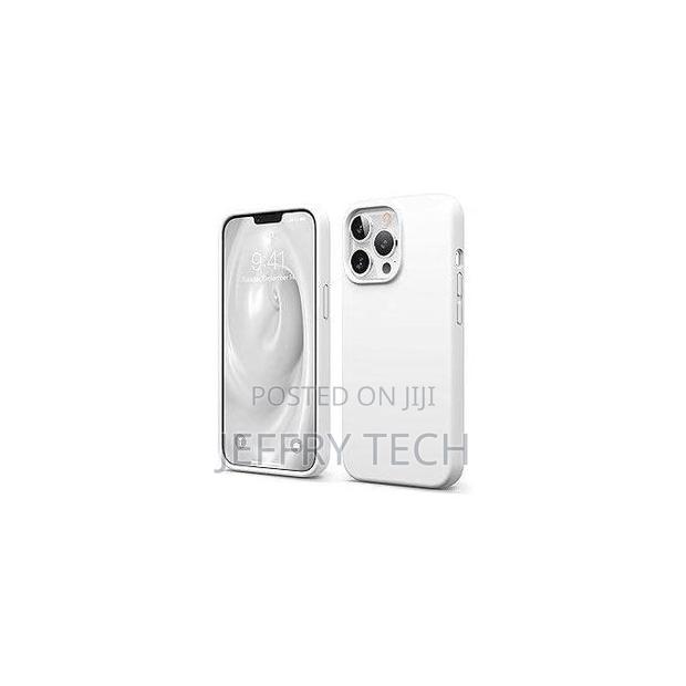 Silicone Case Compatible With iPhone 13 Pro Max - White - main view