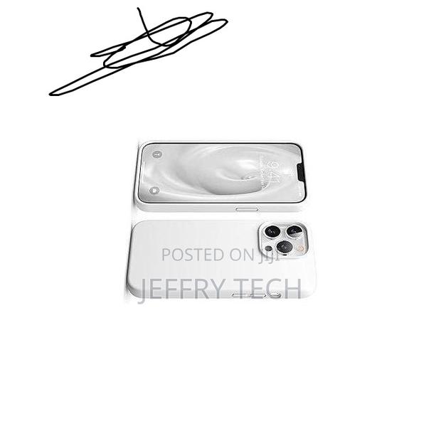 Silicone Case Compatible With iPhone 13 Pro Max - White - thumbnail 2