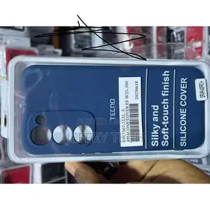 Tecno Spark 40 Pro Plus Silicone Case With 1 Shockproof Cover - Blue