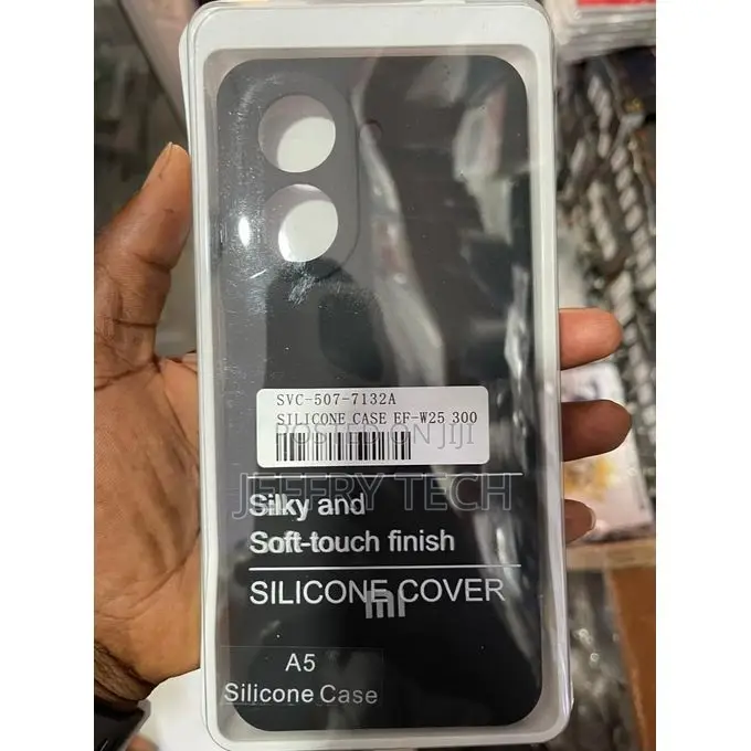 Silicone Case Compatible With Redmi A5 With Shockproof Protection - Bl